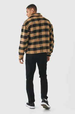 Regular Brushed Check Overshirt