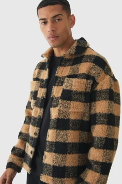 Regular Brushed Check Overshirt