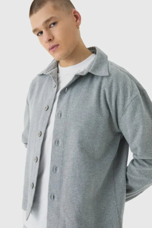 Regular Brushed Twill Overshirt