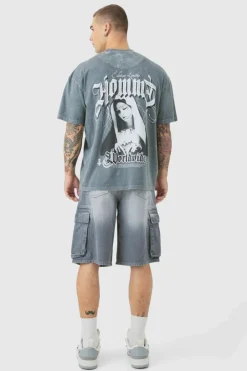 Regular Cargo Denim Jorts