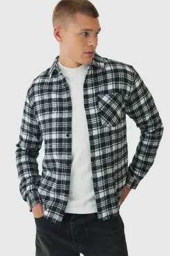 Regular Fit Flannel Check Long Sleeve Shirt