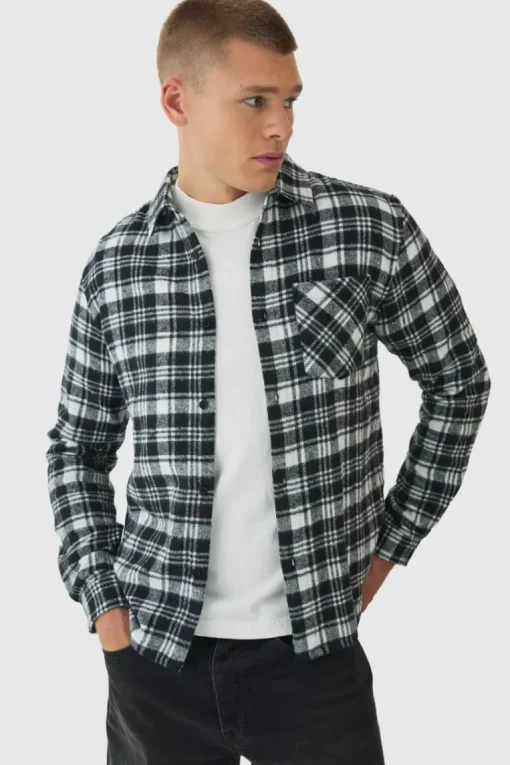 Regular Fit Flannel Check Long Sleeve Shirt