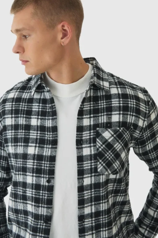 Regular Fit Flannel Check Long Sleeve Shirt