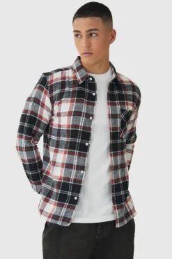 Regular Fit Long Sleeve Check Shirt