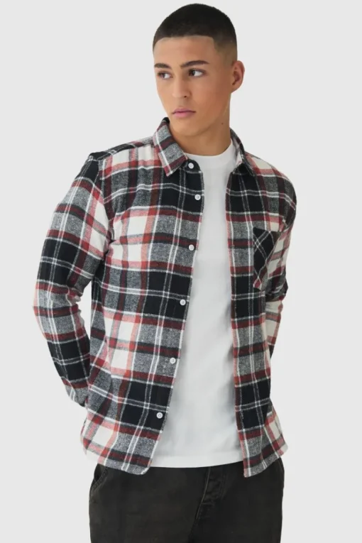 Regular Fit Long Sleeve Check Shirt