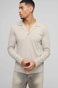 Regular Fit Long Sleeve Interlock Shirt