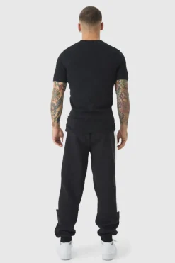 Regular Fit Man Diamond Colour Block Joggers