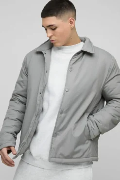 Regular Fit Nylon Coach Jacket
