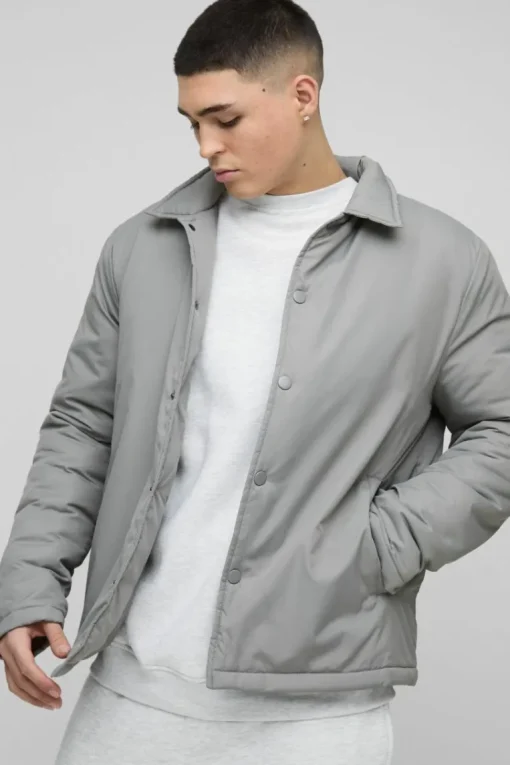 Regular Fit Nylon Coach Jacket