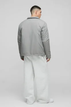 Regular Fit Nylon Coach Jacket