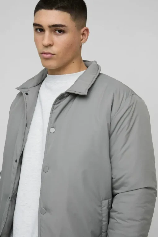 Regular Fit Nylon Coach Jacket