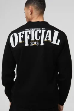 Regular Fit Official Graphic Knitted Cardigan