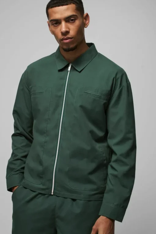 Regular Fit Pocket Detail Nylon Set