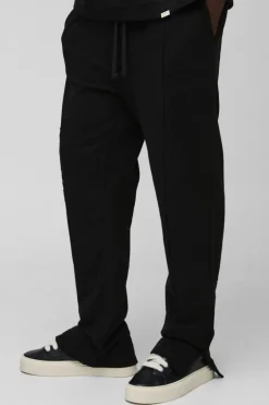 Regular Fit Split Hem Heavyweight Jogger