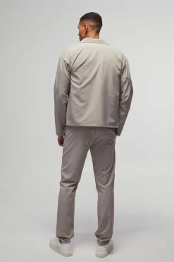 Regular Fit Technical Stretch Homme Overshirt