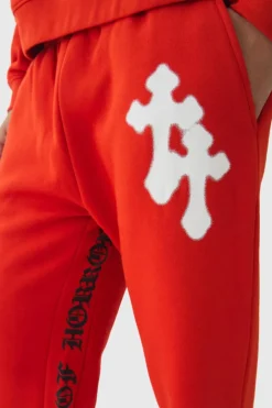 Regular Gusset Print Cross Jogger