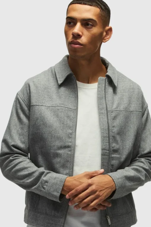 Regular Pinstripe Overshirt & Tapered Fit Trouser Set