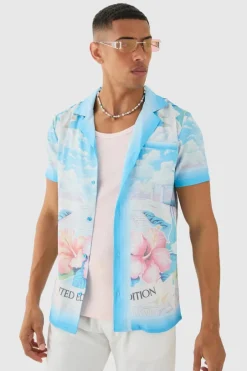 Regular Revere Floral Short Sleeve Shirt