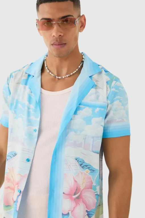 Regular Revere Floral Short Sleeve Shirt