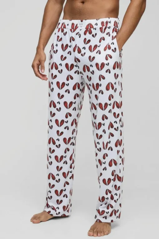 Relaxed Broken Hearts Lounge Bottoms