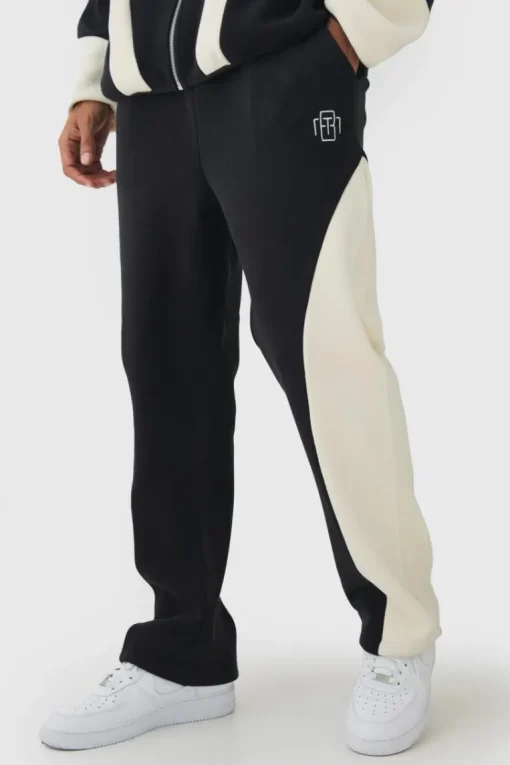 Relaxed Colour Block Polar Fleece High Gusset Jogger