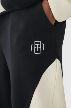 Relaxed Colour Block Polar Fleece High Gusset Jogger