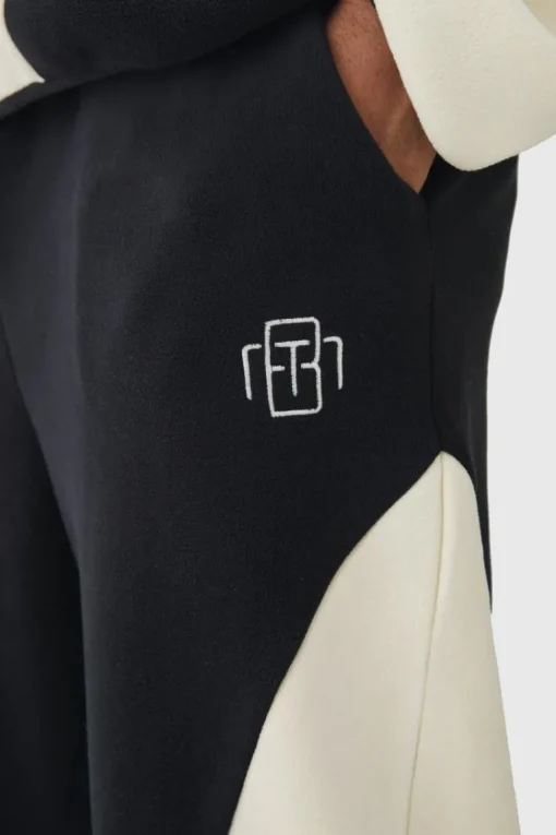Relaxed Colour Block Polar Fleece High Gusset Jogger