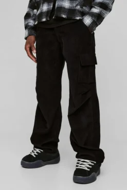 Relaxed Corduroy Cargo Trouser