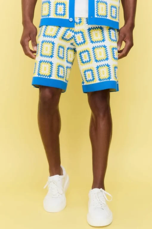 Relaxed Crochet Knit Short