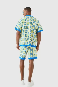 Relaxed Crochet Knit Short
