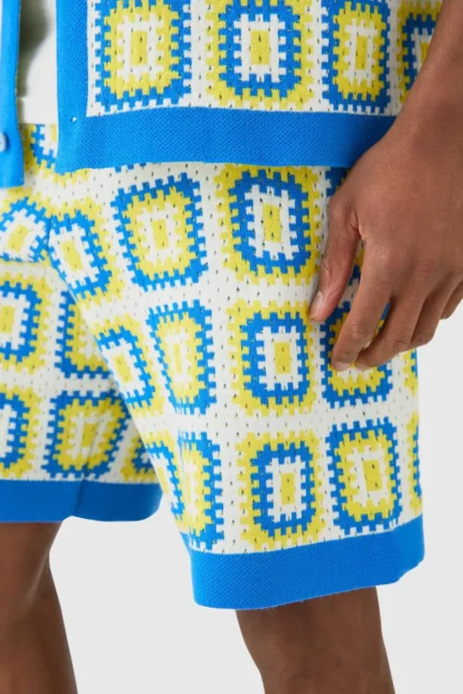 Relaxed Crochet Knit Short