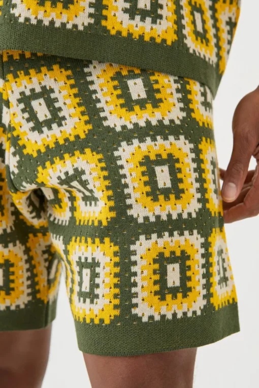 Relaxed Crochet Knit Short