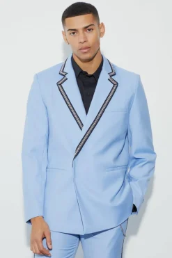 Relaxed Fit Double Breasted Suit