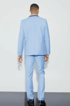 Relaxed Fit Double Breasted Suit