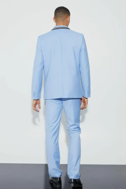 Relaxed Fit Double Breasted Suit