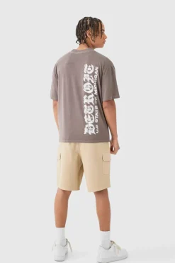 Relaxed Fit Elasticated Waist Cargo Shorts