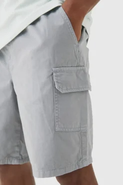 Relaxed Fit Elasticated Waist Cargo Shorts