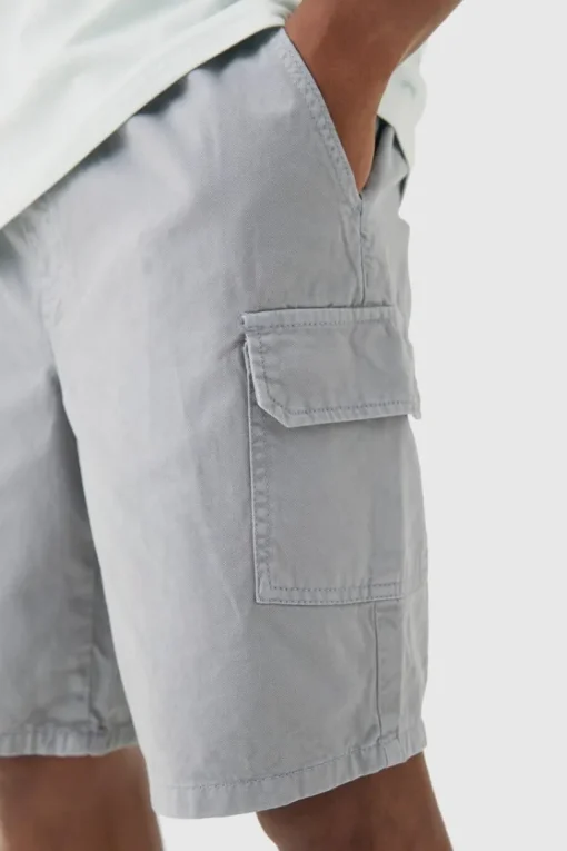 Relaxed Fit Elasticated Waist Cargo Shorts
