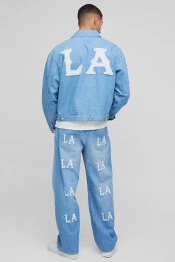 Relaxed Fit LA Applique Jeans
