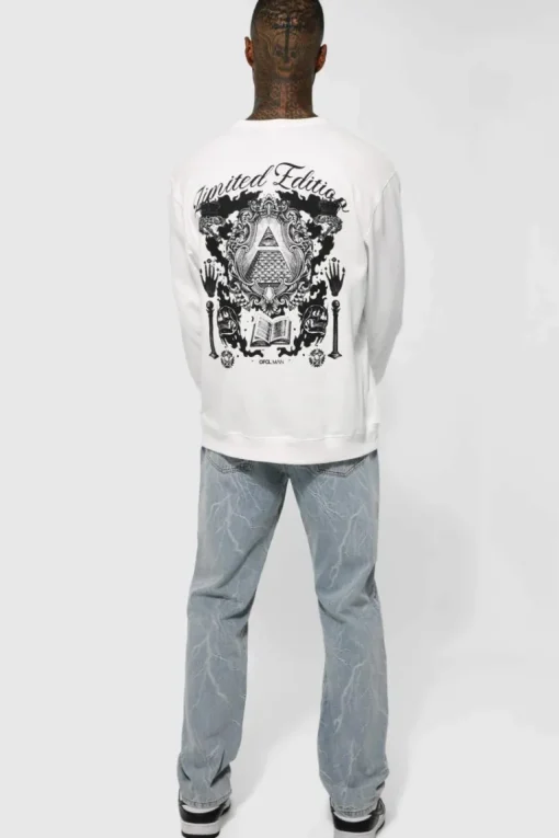 Relaxed Fit Lightning Jacquard Jeans