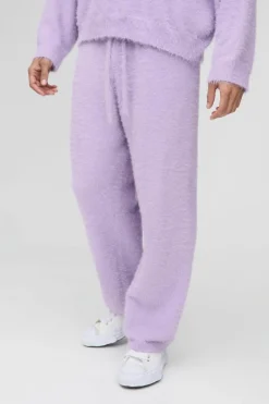 Relaxed Fit Super Fluffy Knitted Joggers