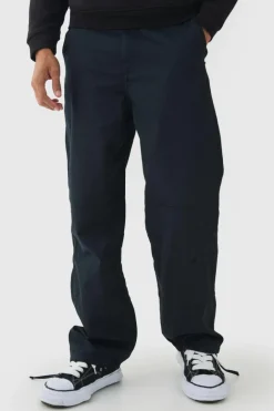 Relaxed Fit Textured Ripstop Trousers