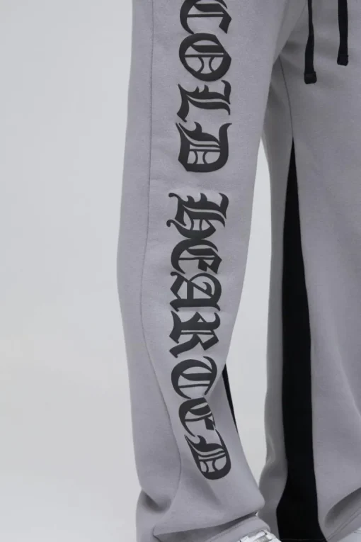 Relaxed Flare Cold Hearted Puff Print Gusset Jogger
