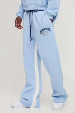 Relaxed Flare Official Varsity Distressed Gusset Jogger