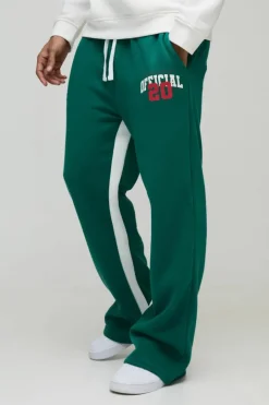 Relaxed Flare Official Varsity Distressed Gusset Jogger
