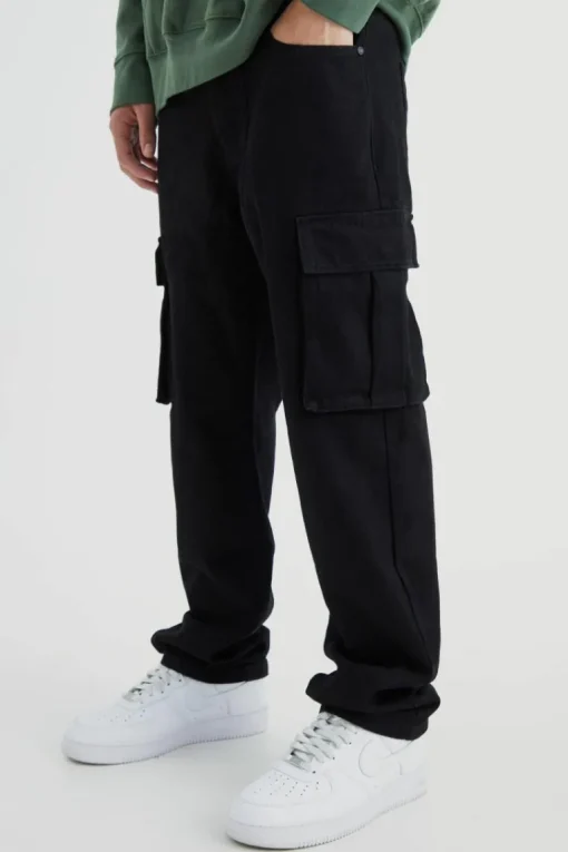 Relaxed Rigid Cargo Jeans