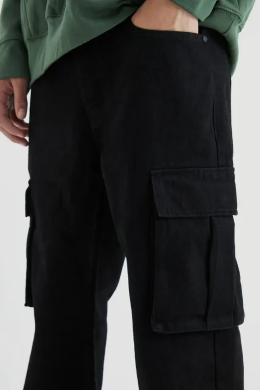 Relaxed Rigid Cargo Jeans
