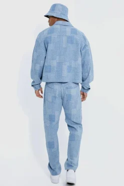 Relaxed Rigid Fabric Interest Jeans