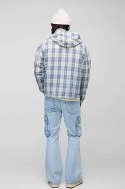 Relaxed Rigid Flare Cargo Denim Jeans