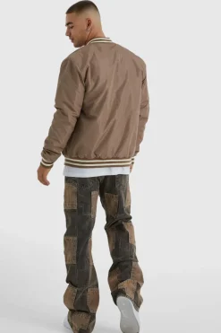 Relaxed Rigid Flare Patchwork Jeans